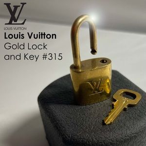 Louis Vuitton Gold Lock and Key #315